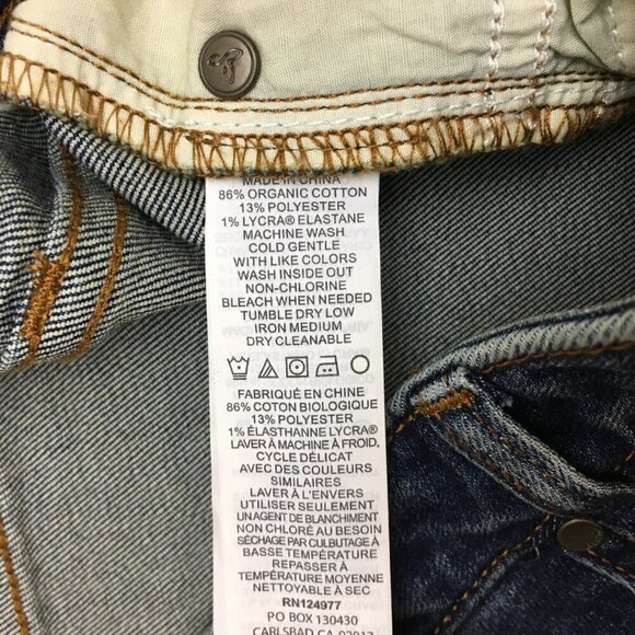 NEW prAna Women's Sienna Jeans Mid Rise Skinny Leg True Blue Stretchy size 8 - Picture 6 of 11